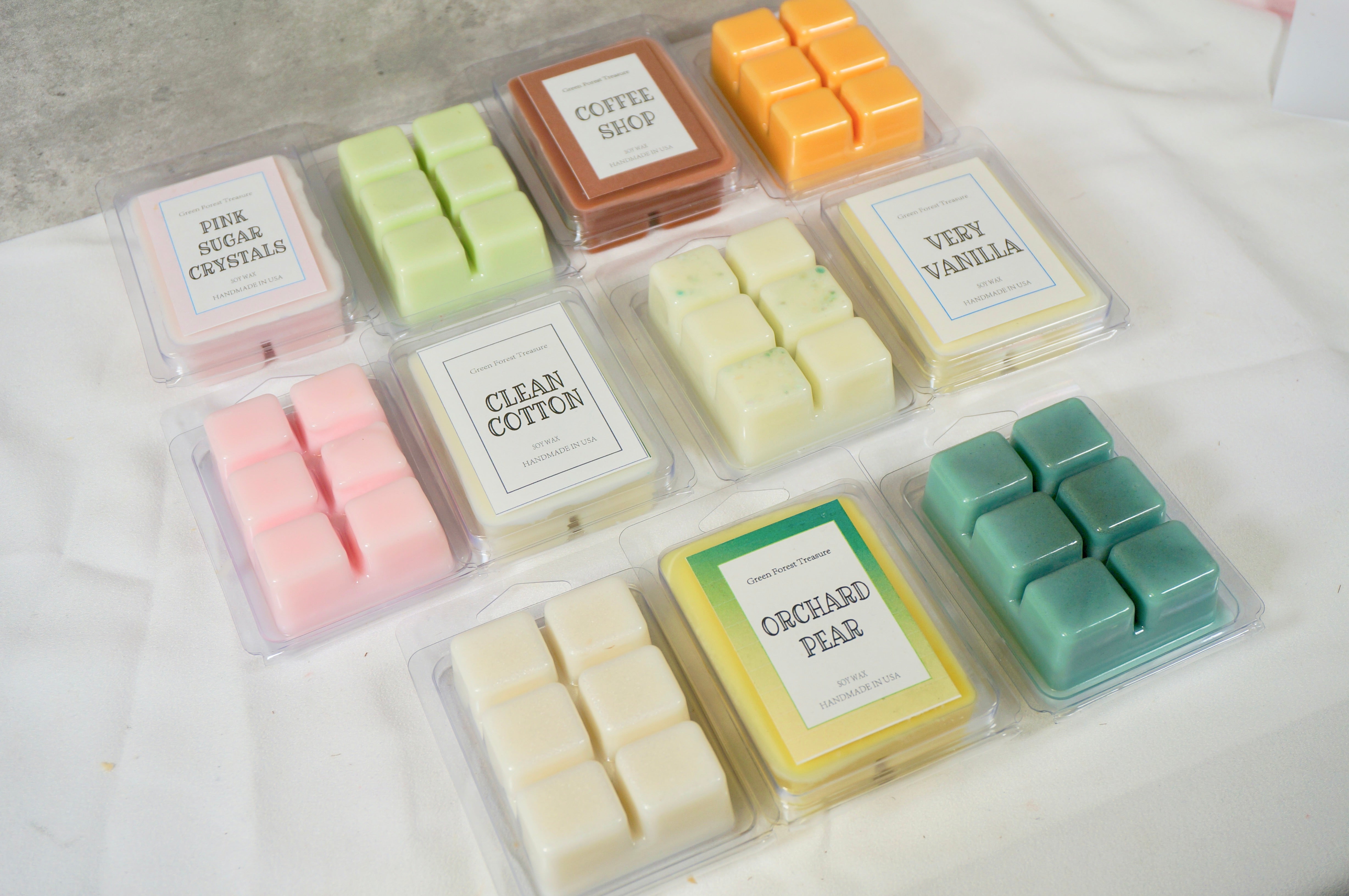 LA BELLEFÉE Wax Melts Wax Cubes Cotton Scented, Handmade Natural Soy Wax  Cubes for Wax Warmer - Long Lasting Fragrance for Home, Ideal for Stress