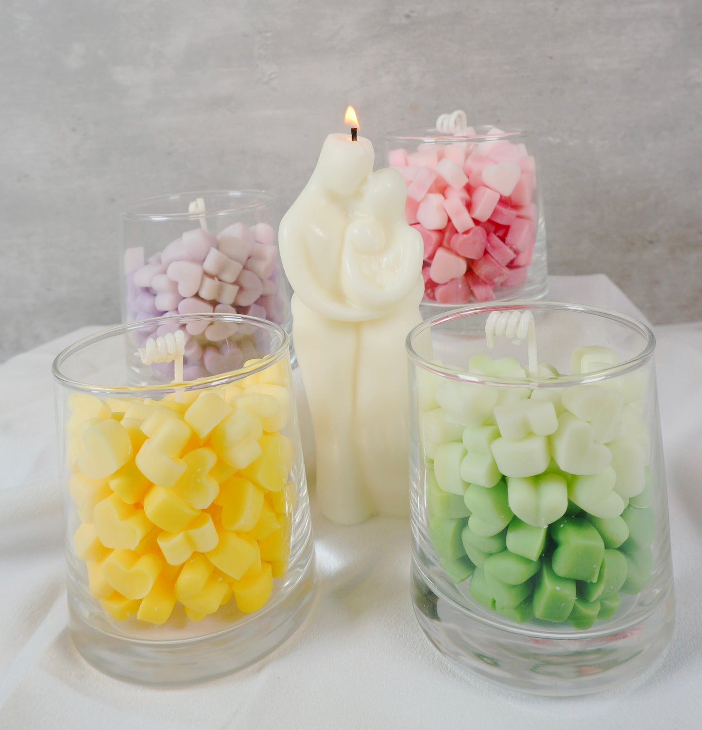 Hearts candle | Candy Hearts Candle| Conversation Hearts candle| Love candle| Valentines day candle | soy candle | gifts